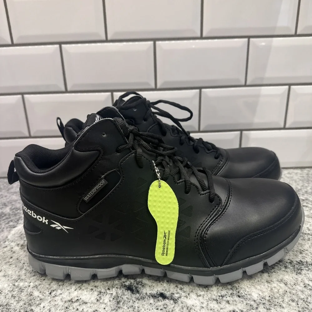 Reebok Sublite Cushion‎ Mid Cut RB4144  Shoes Men's Work-boots 11.5 Wide Black